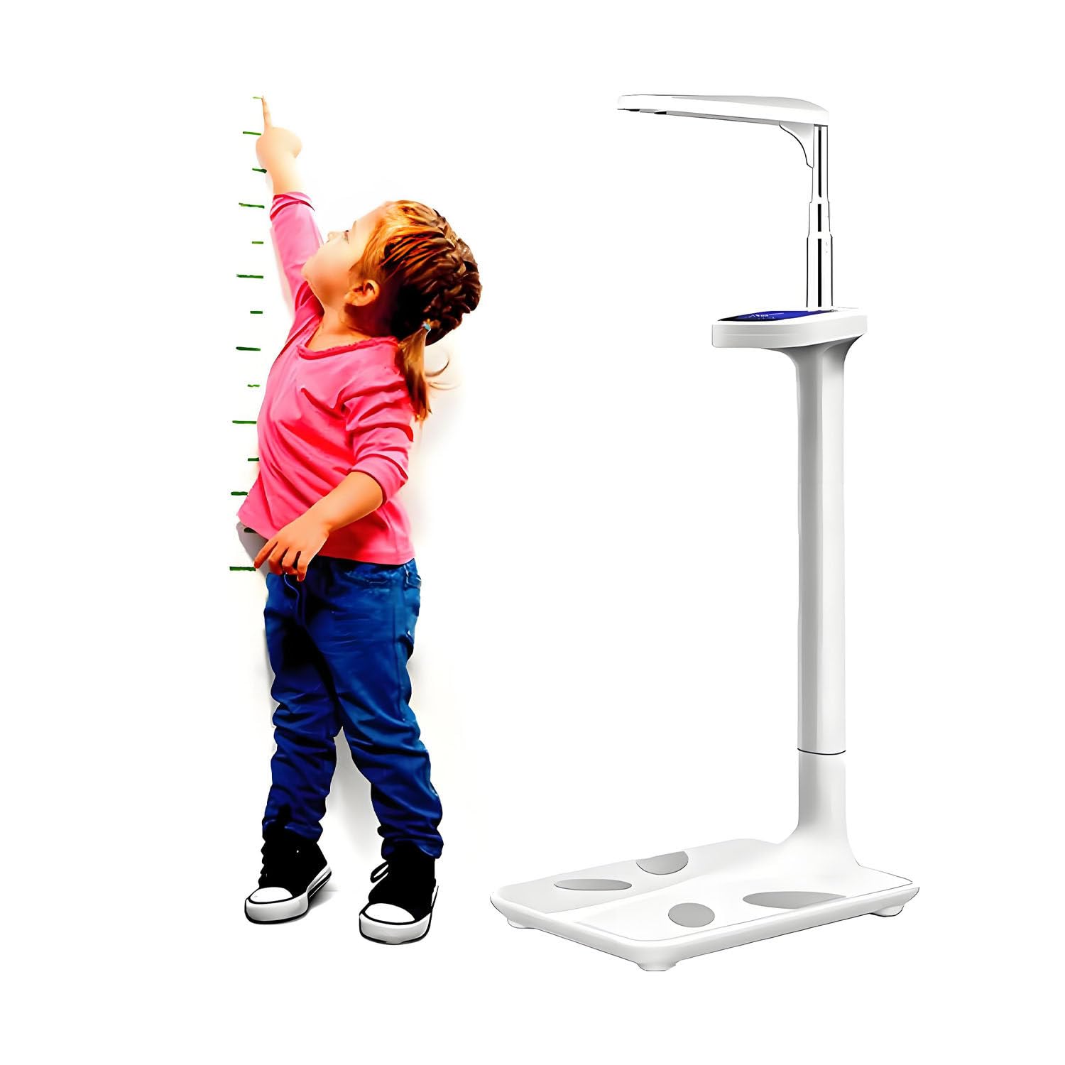 Báscula médica ultrasónica Profesional, báscula Inteligente Multifuncional para consultorios médicos, hospitales, farmacias y Salones de Belleza. Standard