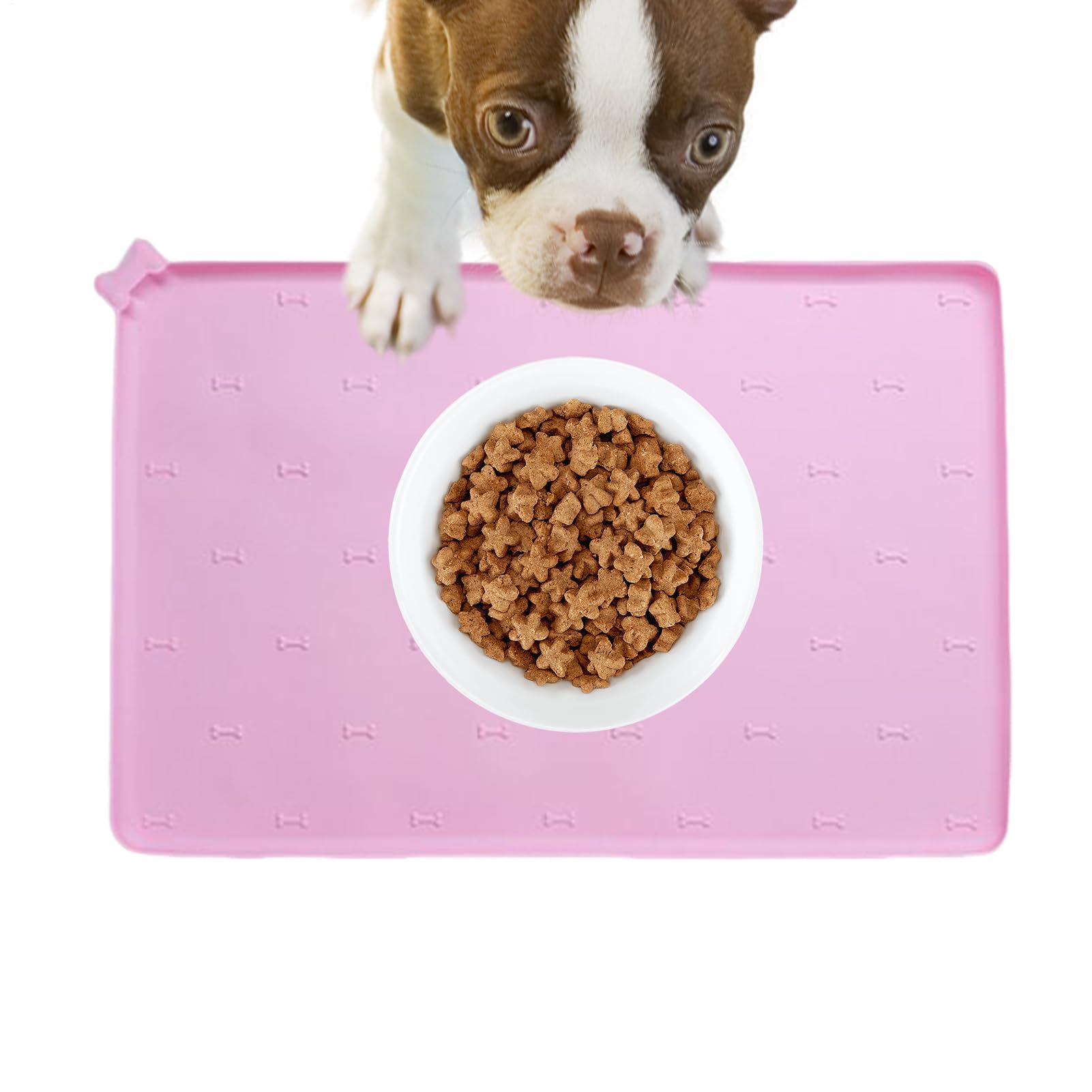 Tapis de bol pour animaux Adrodage en silicone durable grand format antidérapant