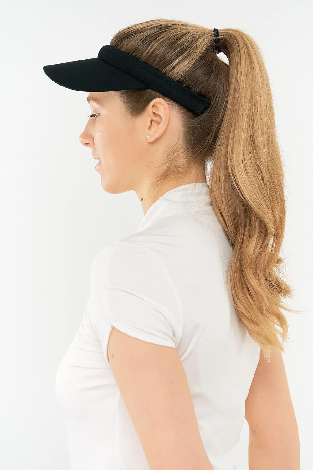 Visière à Clip Pour Femme – 100% Coton, Taille Unique, Passepoil Contrasté | Lavage Main, Look Décontracté