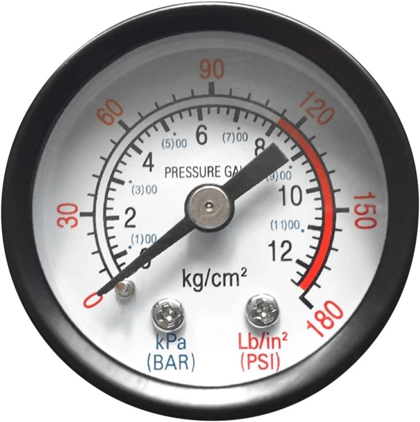 Manometr 0-12 bar / 0-180 psi Manometr pneumatyczny do płynu hydraulicznego Manometr 1/8\