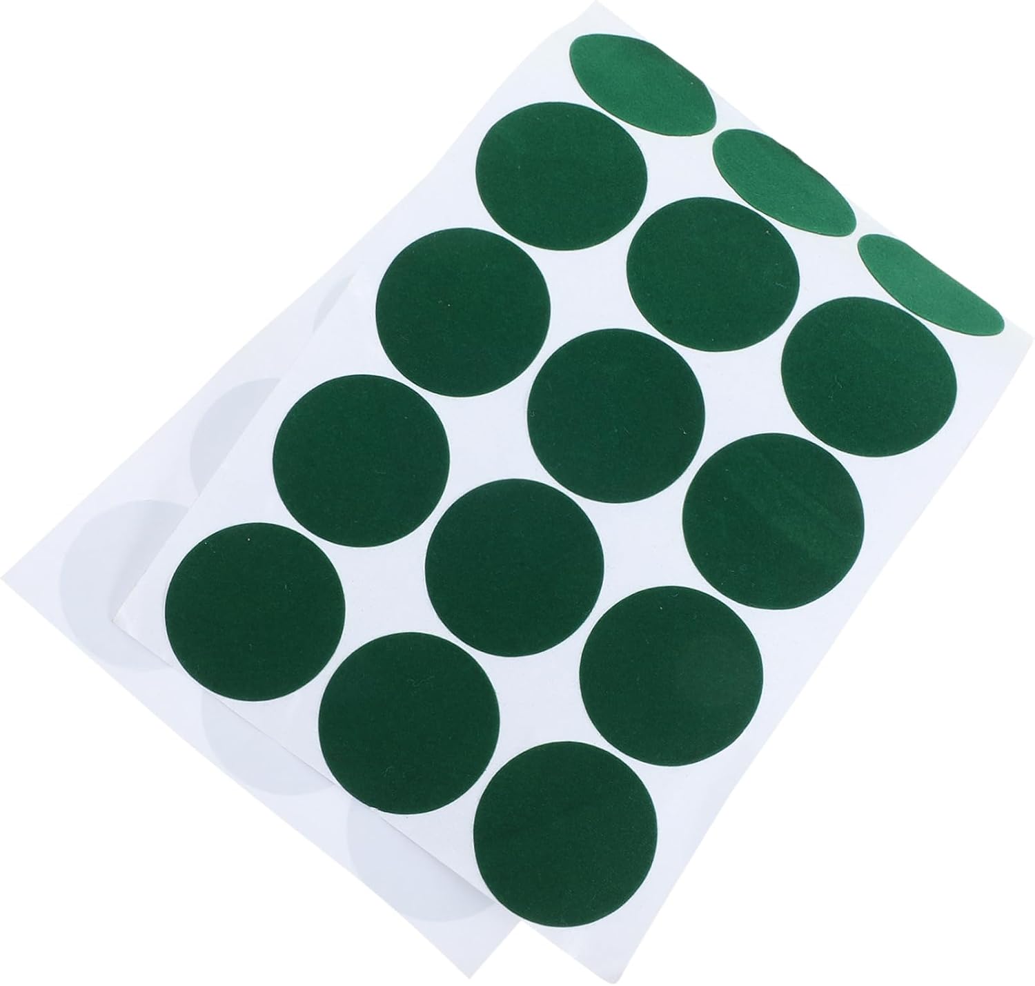 Billiard Table Repair Stickers Self-Adhesive Mending Patches for Pool Snooker Tables Durable Green Dots for Easy Use and Replacement Patch for Tablecloth Maintenance