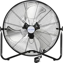 BILT HARD 4650 CFM 20" High Velocity Floor Fan, 3-Speed Heavy Duty Metal Fan with Wall-Mounting System, Industrial Shop Fan for Commercial, Garage, and Greenhouse