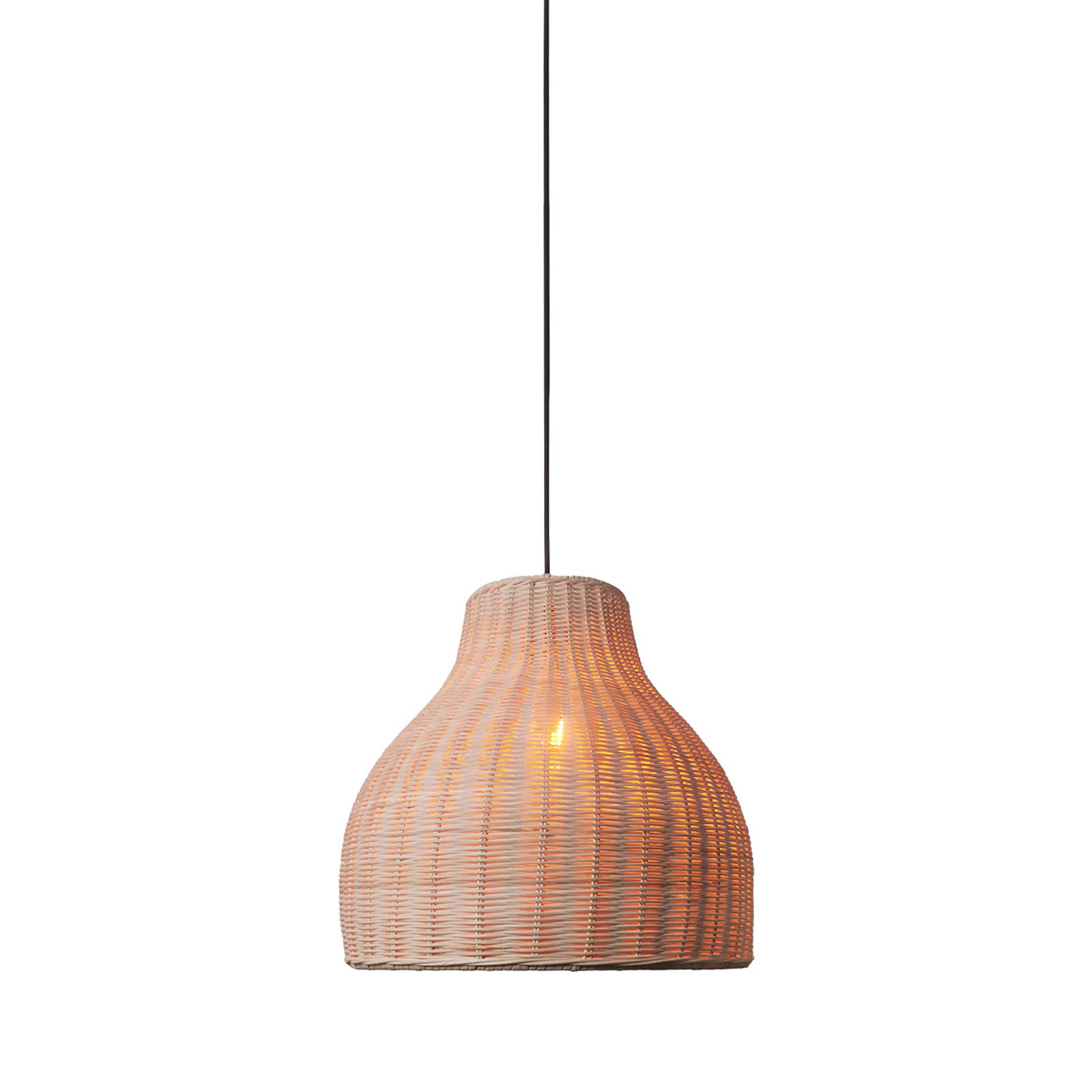 Plafonnier suspendu en rotin fait main, lustre de ferme boho pour salon chaleureux