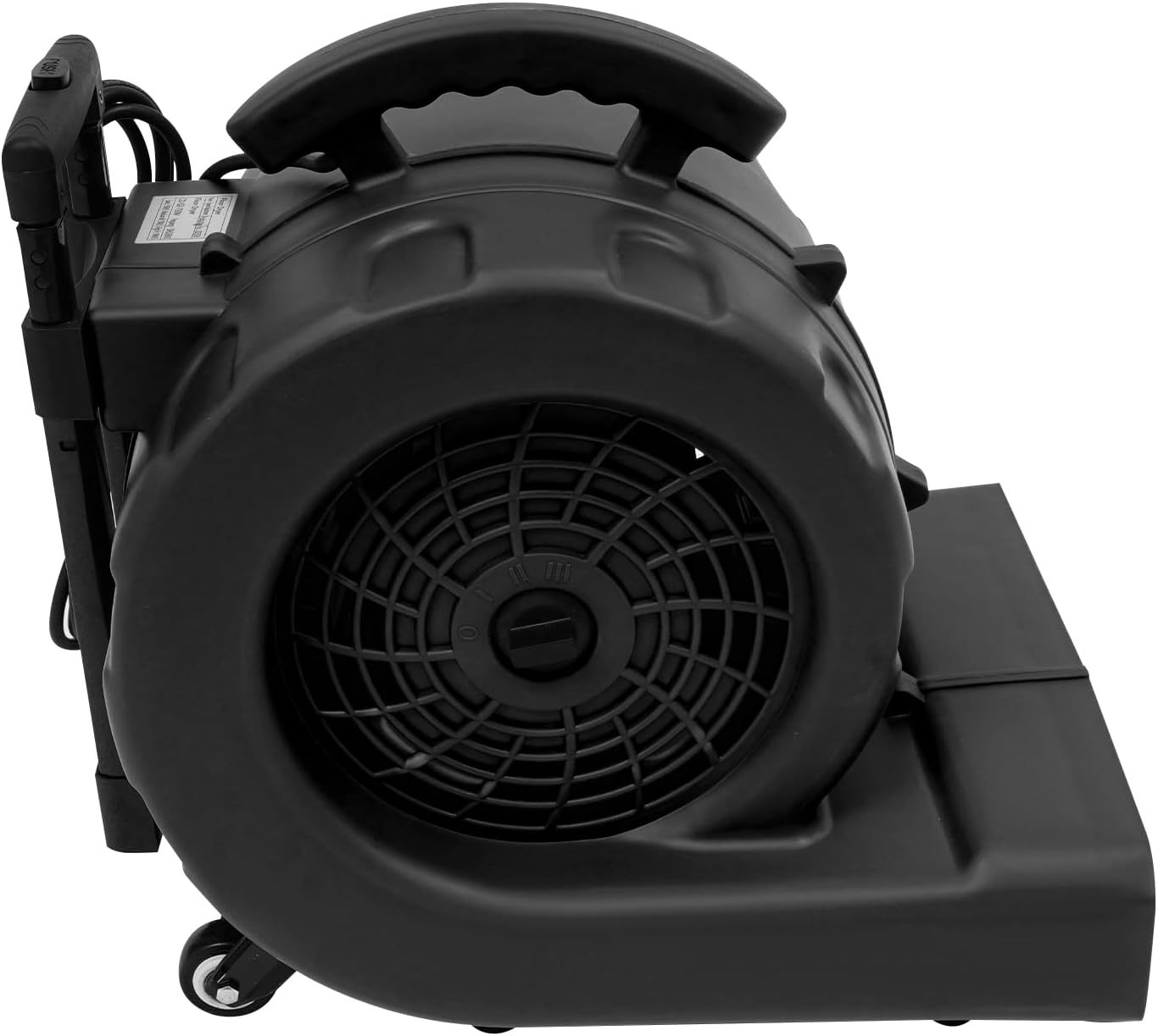 1HP Air Mover Carpet Dryer Floor Fan Cooling Fan, 4000+ CFM Air Mover Blower Fan Floor Drying Fan with Telescopic Handle & Casters for Water Damage Restoration, Janitorial, Plumbing, Home