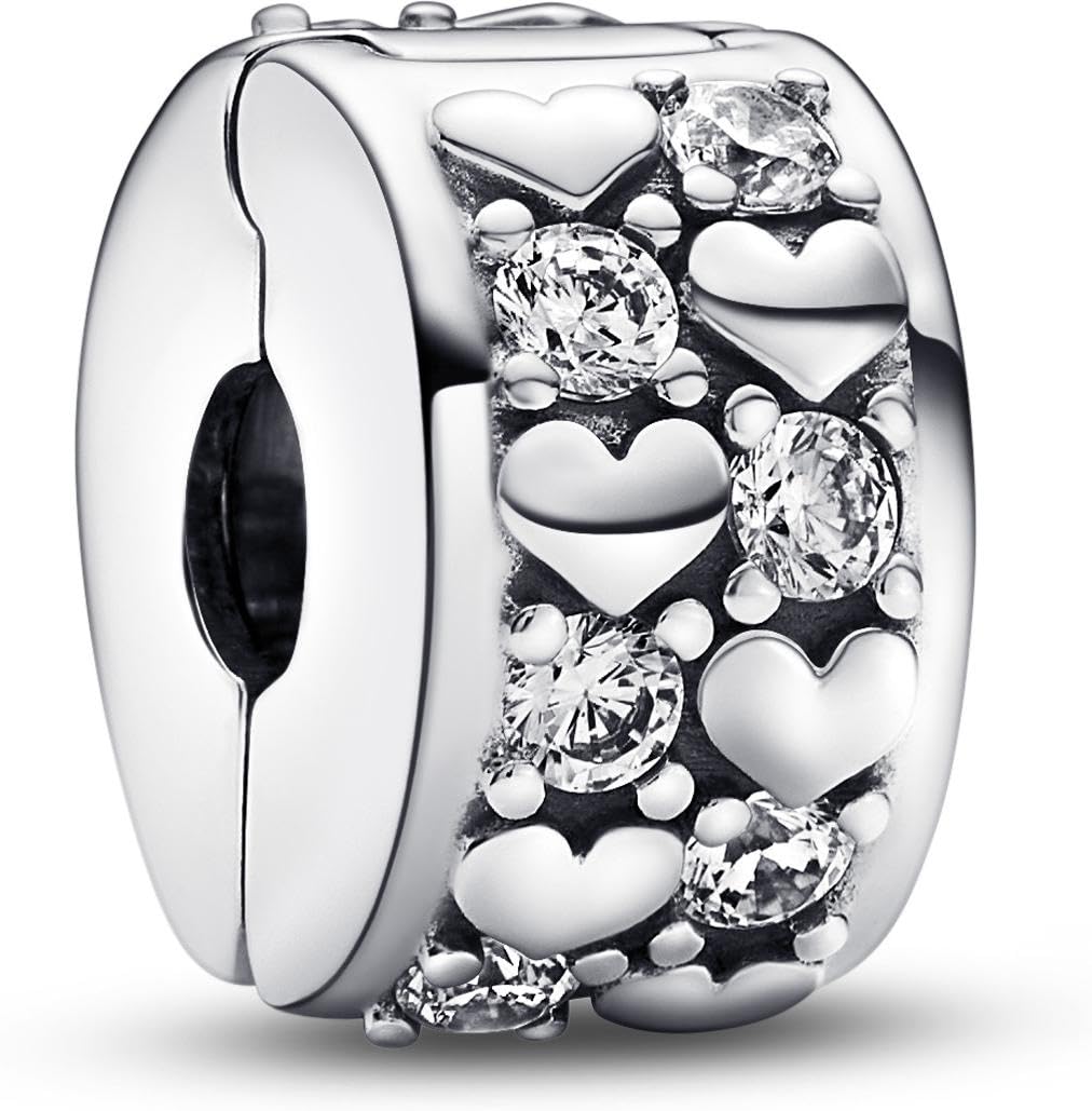 Pandora Infinite Hearts Sparkling Clip Charm 792235C01
