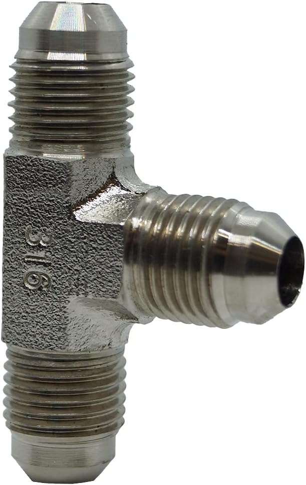 RFS Stainless Steel JIC Flared Tube Fitting, Tee, 3/4" Tube OD JIC Male
