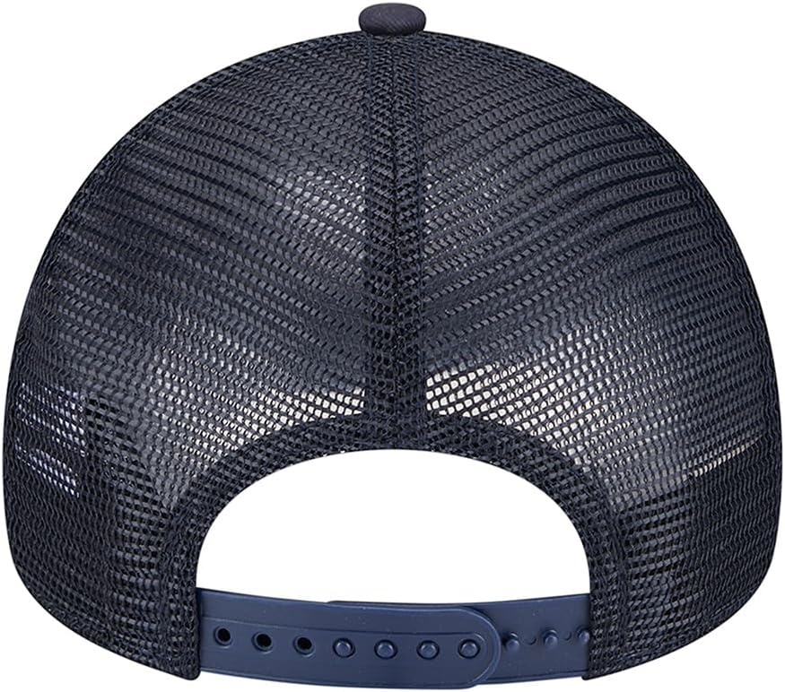 New Era Atlanta Braves 9FIFTY A-Frame Trucker Cap, Adjustable Hat Blue - Image 4