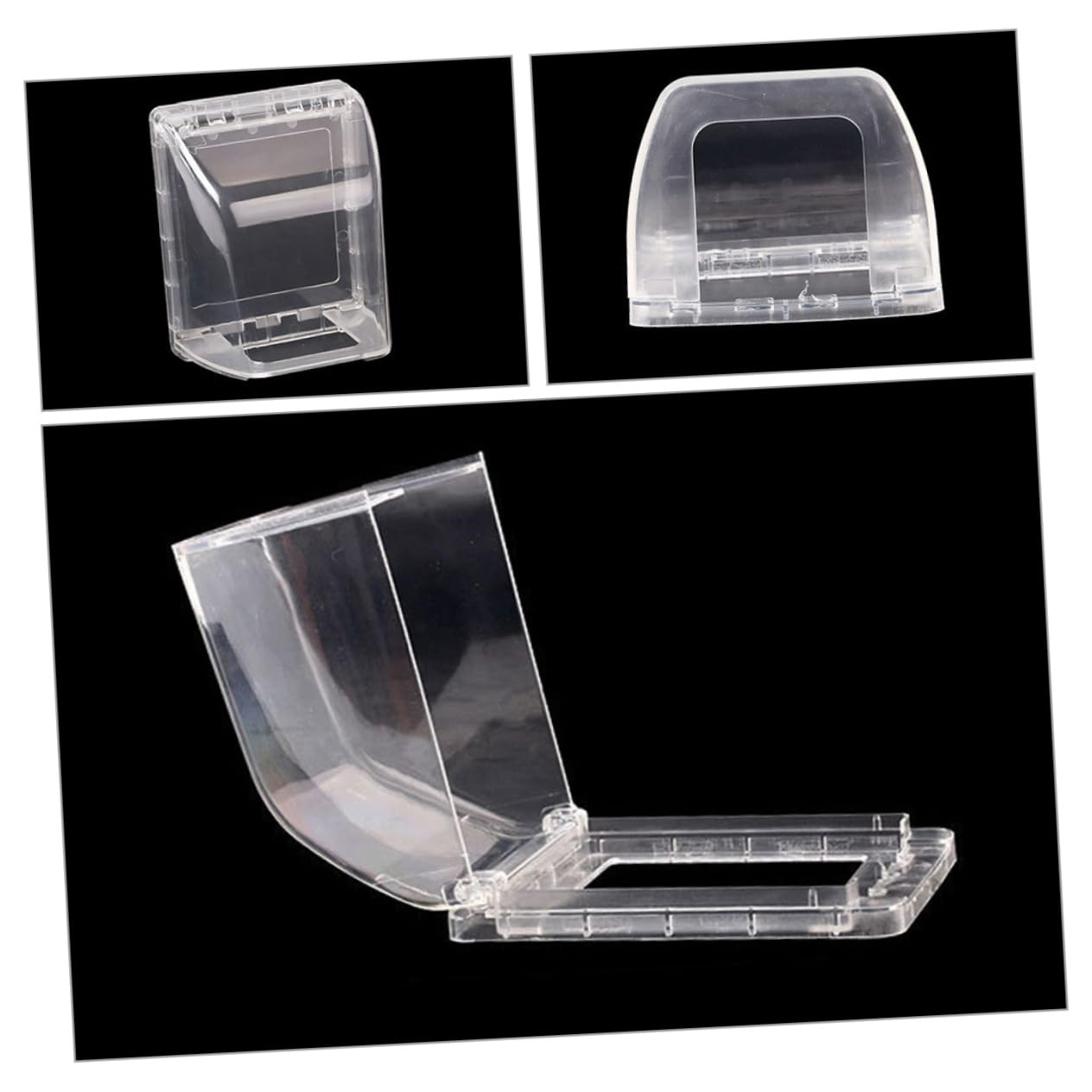 SHINEOFI 5 Ensembles Capot De Protection De Prise Cache-fil Pour Mur Sécurité Prise Électrique Protecteur Preuve Couvertures De Sortie Bébé Imperméabilisant Blanche Plastique 2 Pièces * 5