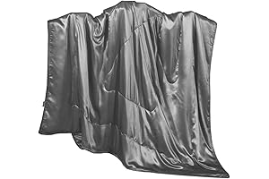 53x72 Pure Silk Blanket for Couch Bed, Premium Mulberry Silk Throw Blanket