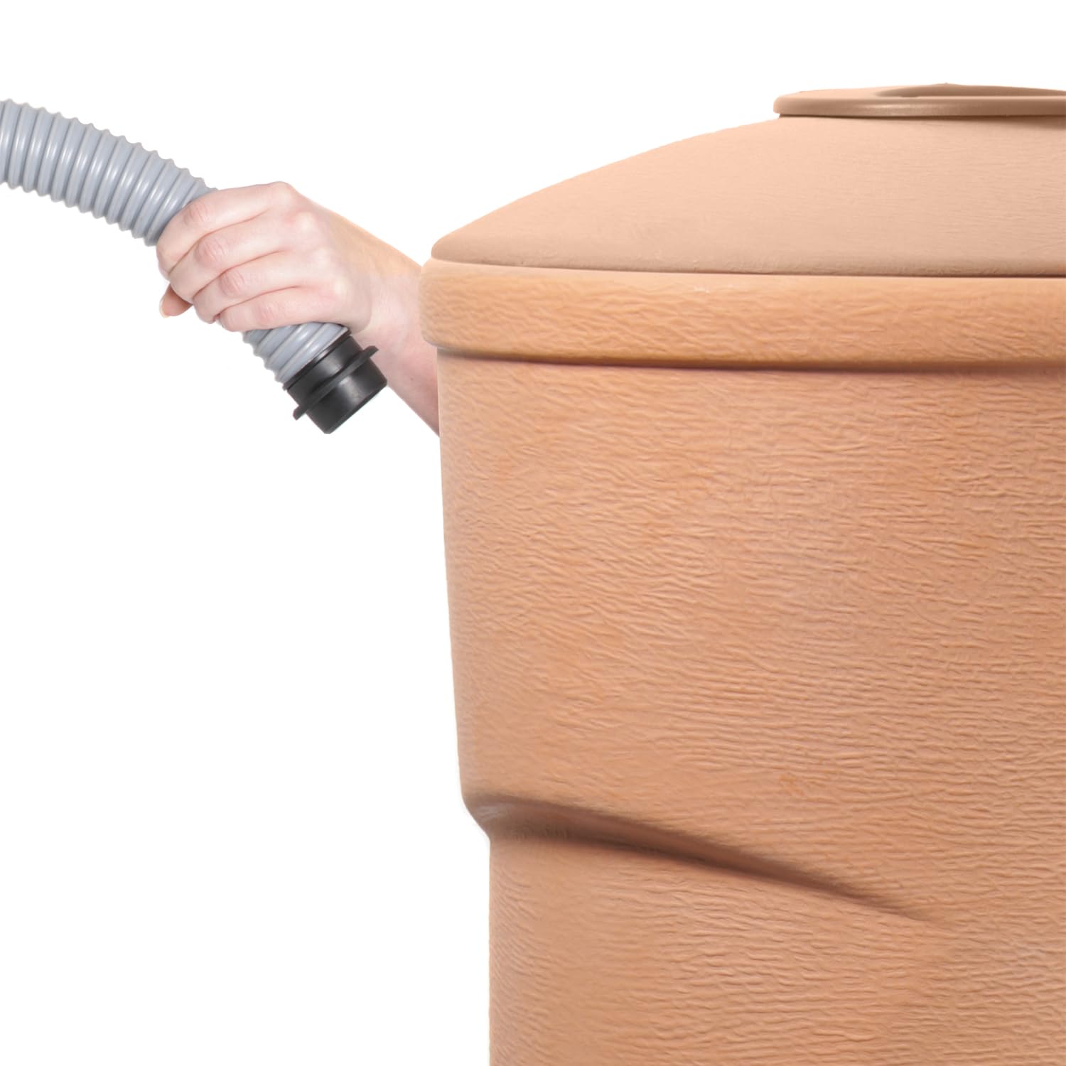 Serbatoio per Acqua Piovana Wallycan 270L | 60,2x73,1x127,8 cm | 2 Punti di Attacco | Incluso Rubinetto e Sistema di Raccolta Acqua | Cisterna da Giardino | Colore Terracotta Design Moderno