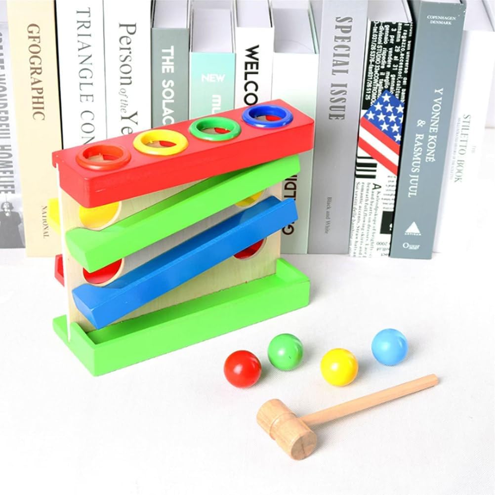 Montessori Wooden Early Education Children's Desktop Kicking Hamster Exercise Hands-On Intelligence