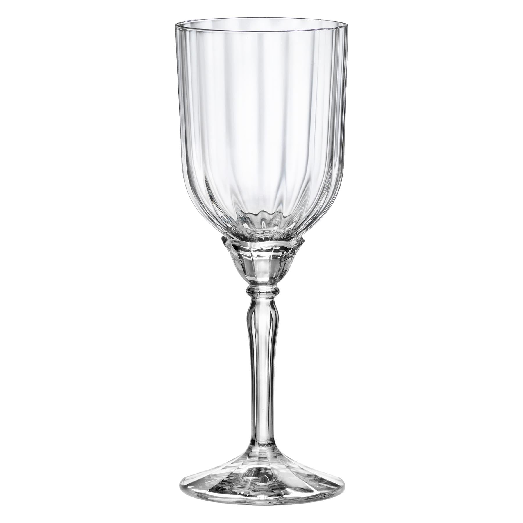 Bormioli Rocco 6X Clair 245ml Florian Verres Cocktail - Ancien Art Deco Verre Cocktail Vin Gin Margarita Gobelets à Boire Ensemble-Cadeau