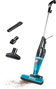 BergHOFF Merlin All-in-One Corded Stick Vacuum, Detachable Handheld, Blue