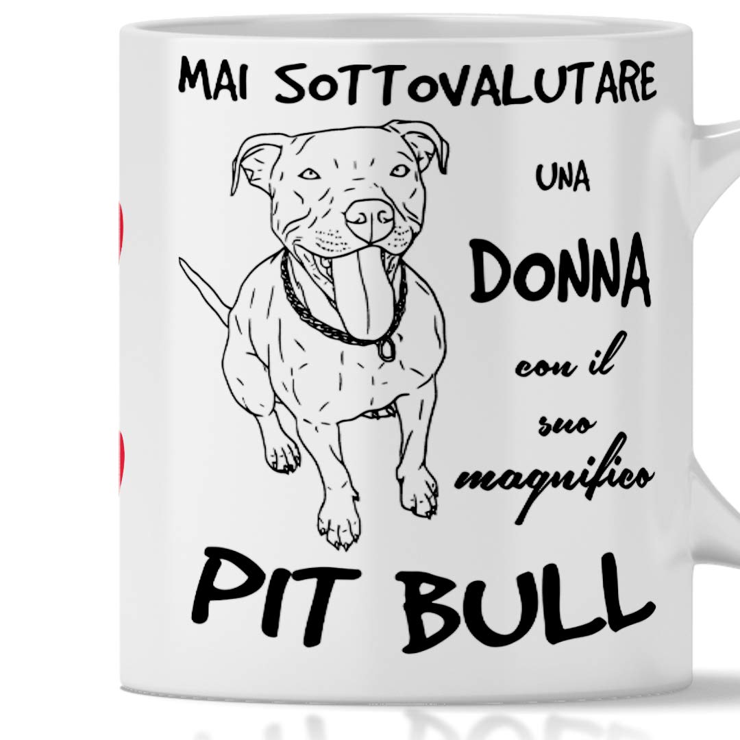Tazza In Ceramica 311 Ml Con Cane Bull Terrier Inglese, Acquerello Colorato, Regalo Per Amanti Dei Cani, Nera