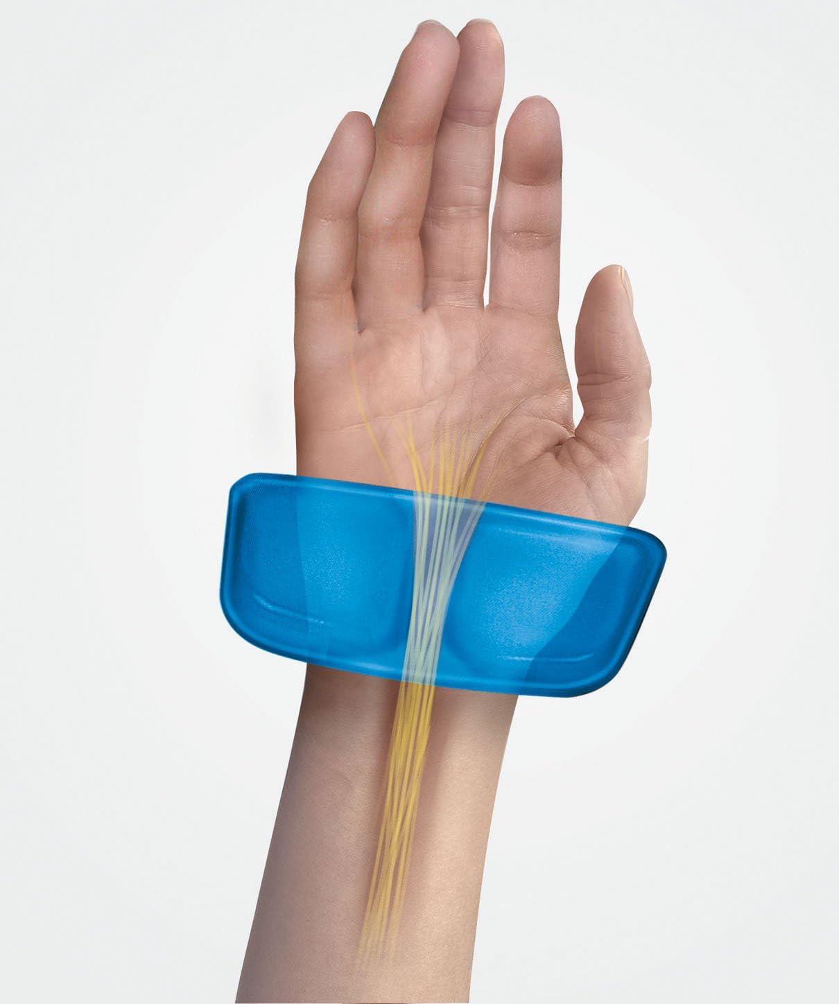Keyboard Palm Support - Keyboard platform with wrist pillow - blue