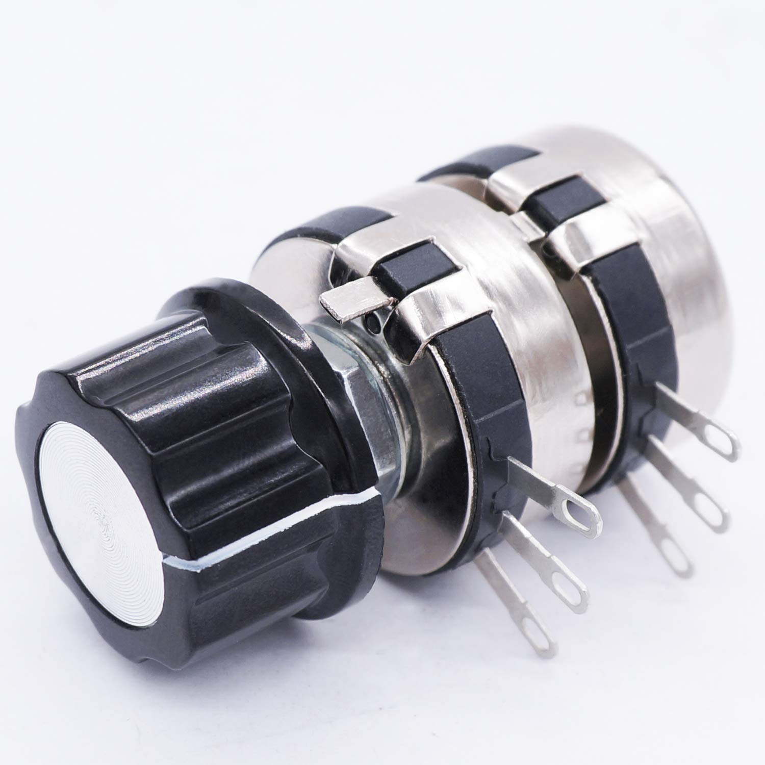 Uxcell A13122600ux0207 2Pcs 500K Ohm Single Linear Taper Potentiometers With On Off Switch Pack Of 2