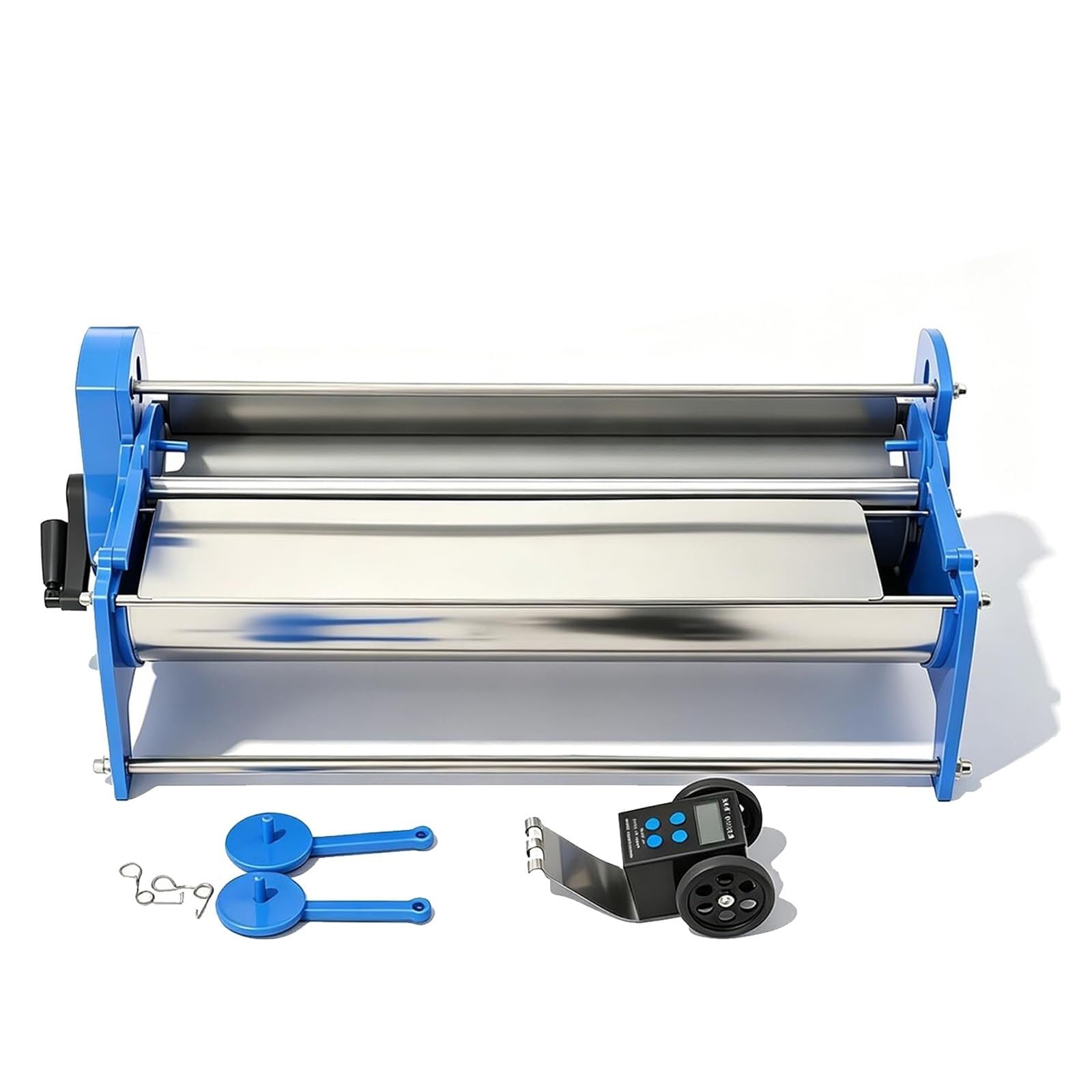 GYKOZY Hand-Cranked Wallpaper Glue Machine,Manual Coater Wallpaper Paste Machine,Stainless Steel Glue Applicator with Electronic Meter,Working Range 52-53cm