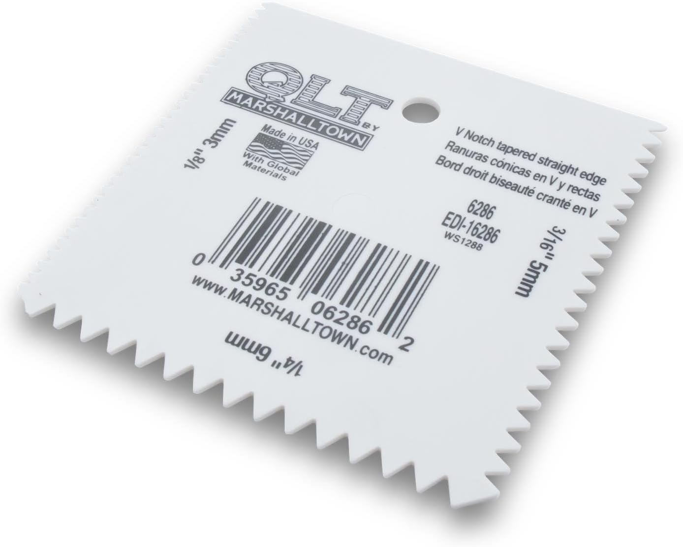 Marshalltown Trowel #16286 4x4 Notched Spreader