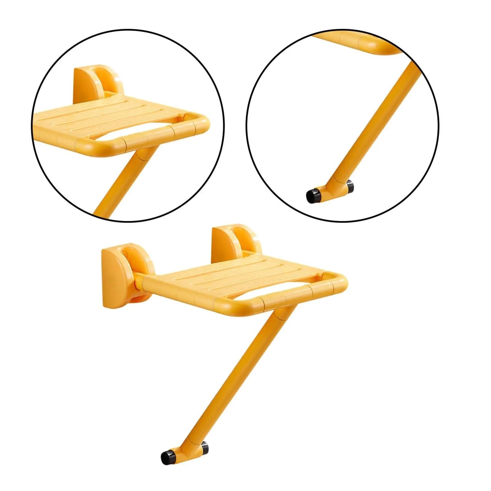 Genérico Asiento de Ducha Plegable for Montaje en Pared | Taburete estable antideslizante for baño de personas mayores