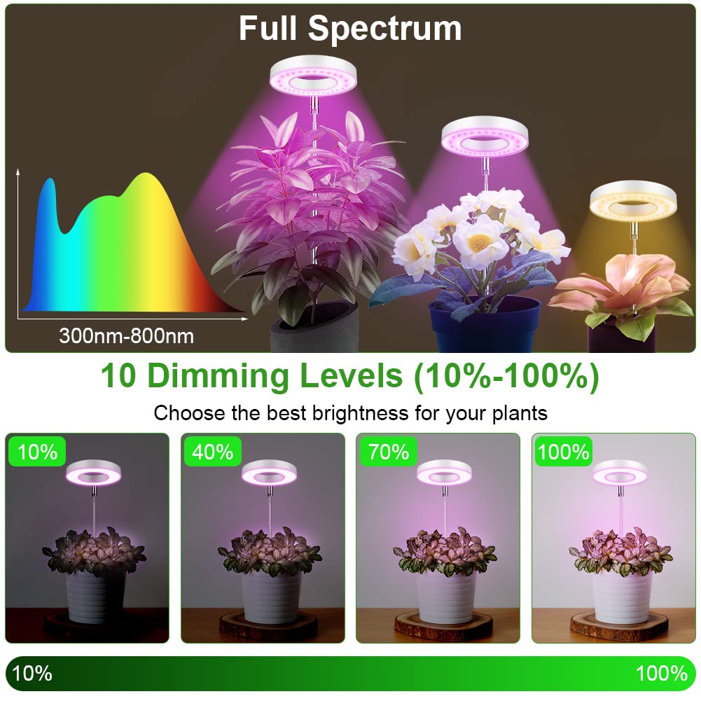 Lampe à Plantes LED 4 Têtes Lampe à Plantes 420 LED 4/8/12 Avec Minuterie Automatique Lampe à