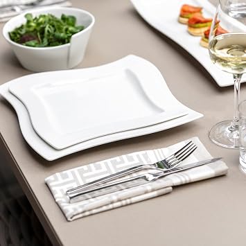 Villeroy & Boch NewWave Collection 20-Piece Flatware Set, Service for 4, 18/10 Stainless Steel Utensils, Dishwasher Safe