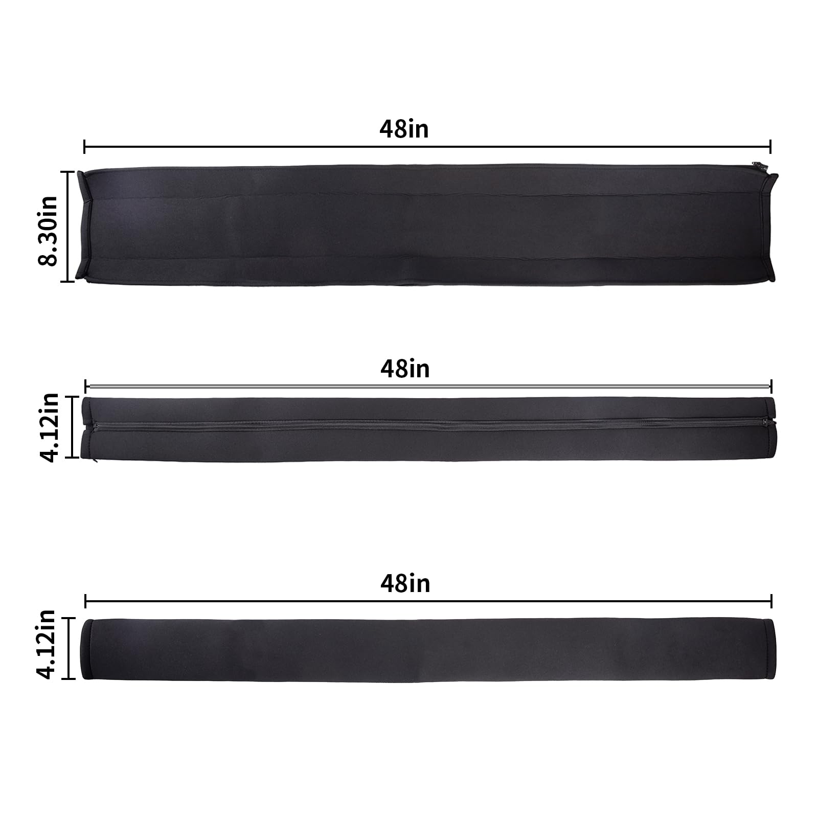 48-Inch Green Trolling Motor Cable Sleeve - Zippered Cable Organizer, Weatherproof Rigging Sleeve For Outboard Motors, Boats