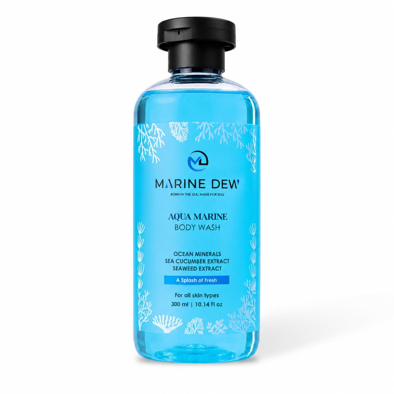 Aqua Marine Body Wash with Ocean Minerals, Sea Cucumber Extract & Seaweed Extract 300 ml | For all skin types | Washes away impurities while maintaining your skin’s natural moisture | Smooth, fresh, and invigorated after every bath | A Splash Of fresh-image-26