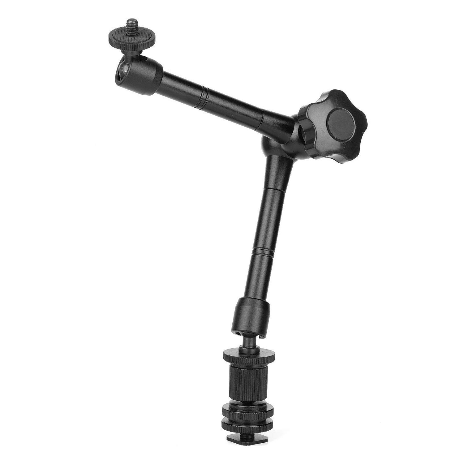 Brazo articulado mágico Arm11 fricción con zapata de montaje y tornillo de trípode 1/4 para cámara DSLR monitor LED LCD luces DV monitor flash luces micrófono