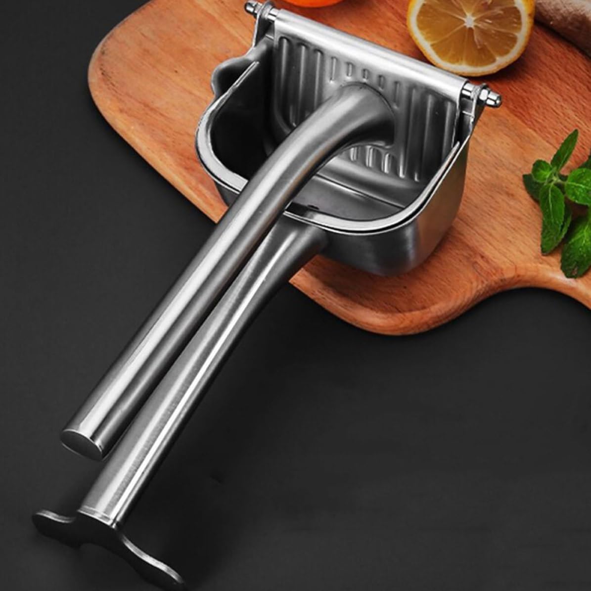 KICHOUSE Spremiagrumi Manuale in Acciaio Inossidabile Leggero per Mango e Kiwi, Spremiagrumi Portatile per Cucina e Panetteria Stili multipli