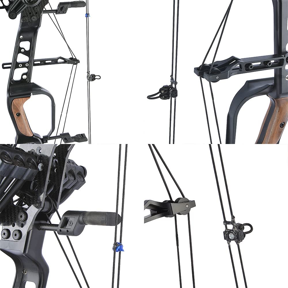 SHARROW Bogenschießen Compoundbogen Set Dual-Use für Stahlkugel und Pfeile 20-60lbs einstellbare Jagdbogen für Bogenschießen Jagd Angeln rechtshändig, Keine Angst vor Dry FIRE