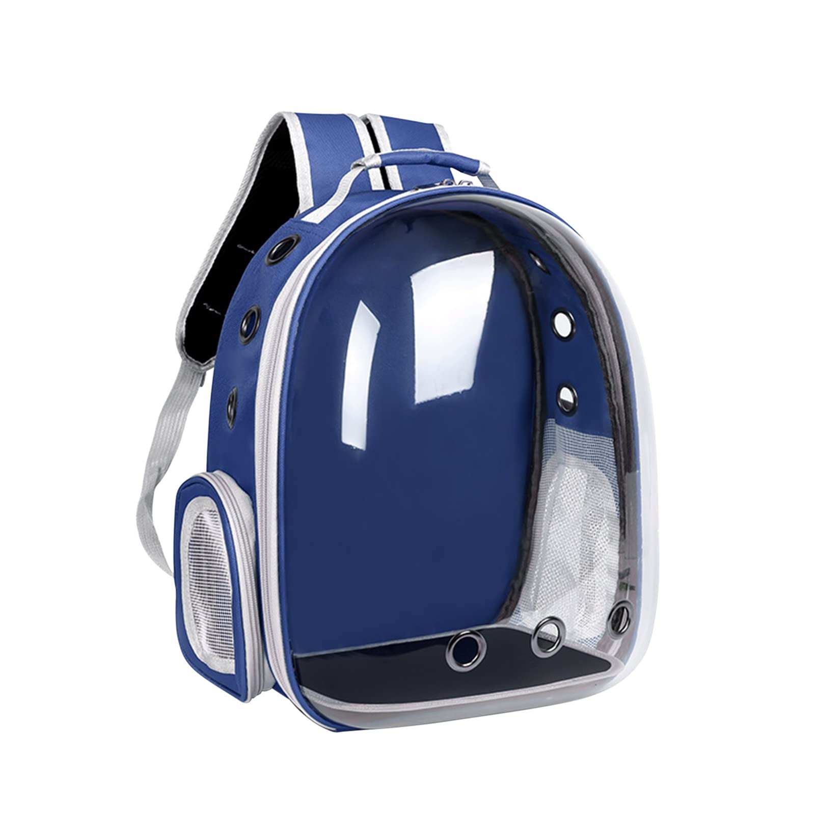 Katzen-Rucksack, Haustier-Luftpolster-Rucksack, von Fluggesellschaften zugelassen, belüfteter, transparenter Raumkapsel-Rucksack, Haustier-Reise-Tragetasche for kleine, mittelgroße Katzen und Welpen/8