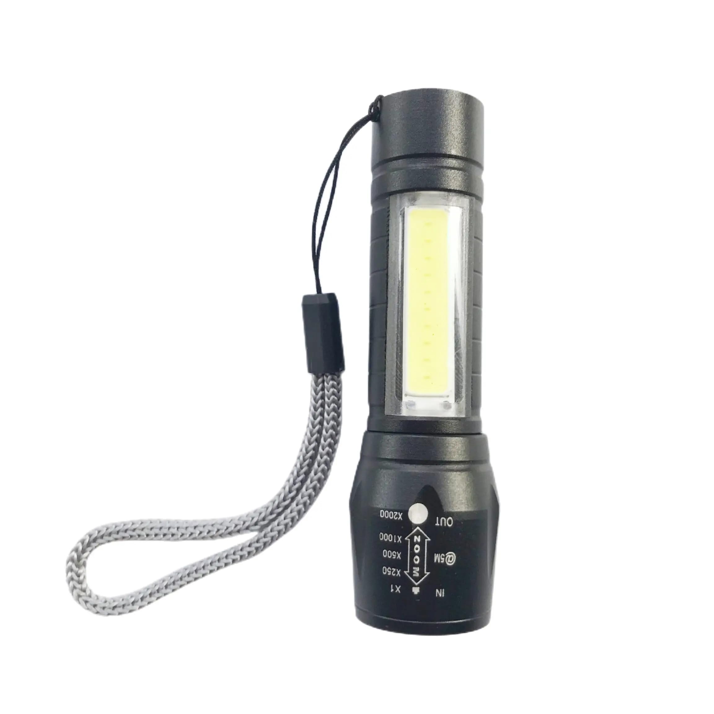 Primrose Rechargeable LED Torch Light High Power | Rechargeable Torch Light Long Range | Portable Rechargeable LED Torch Light Small | Mini Pocket USB Rechargeable LED Light for Emergency