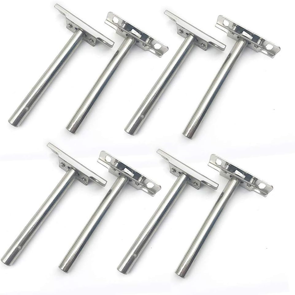 8 Pack Heavy Duty Floating Shelf Bracket Concealed Metal Strong Mounted Shelf Support for Cabinet Wall Home DIY Decoration (4 inches)