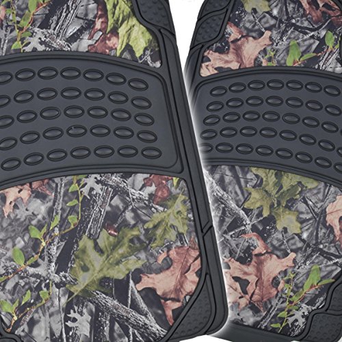 Bdk Camouflage 4 Piece All Weather Waterproof Rubber Car Floor Mats - Fit Most Car Truck Suv, Trimmable, Heavy Duty - Mt-684-Cm #TOP1