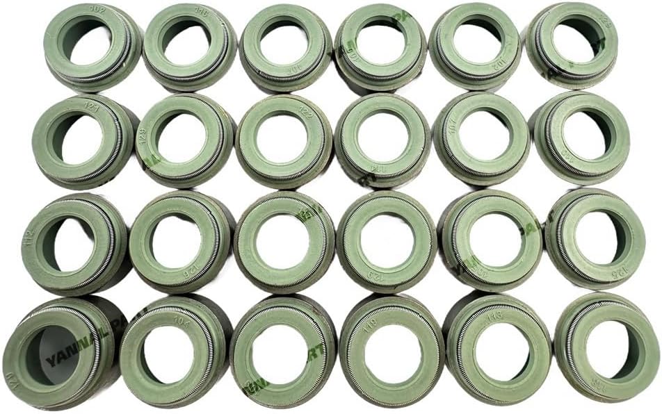 24 Pcs Valve Oil Seal Suitable for Caterpillar Engine Part C18