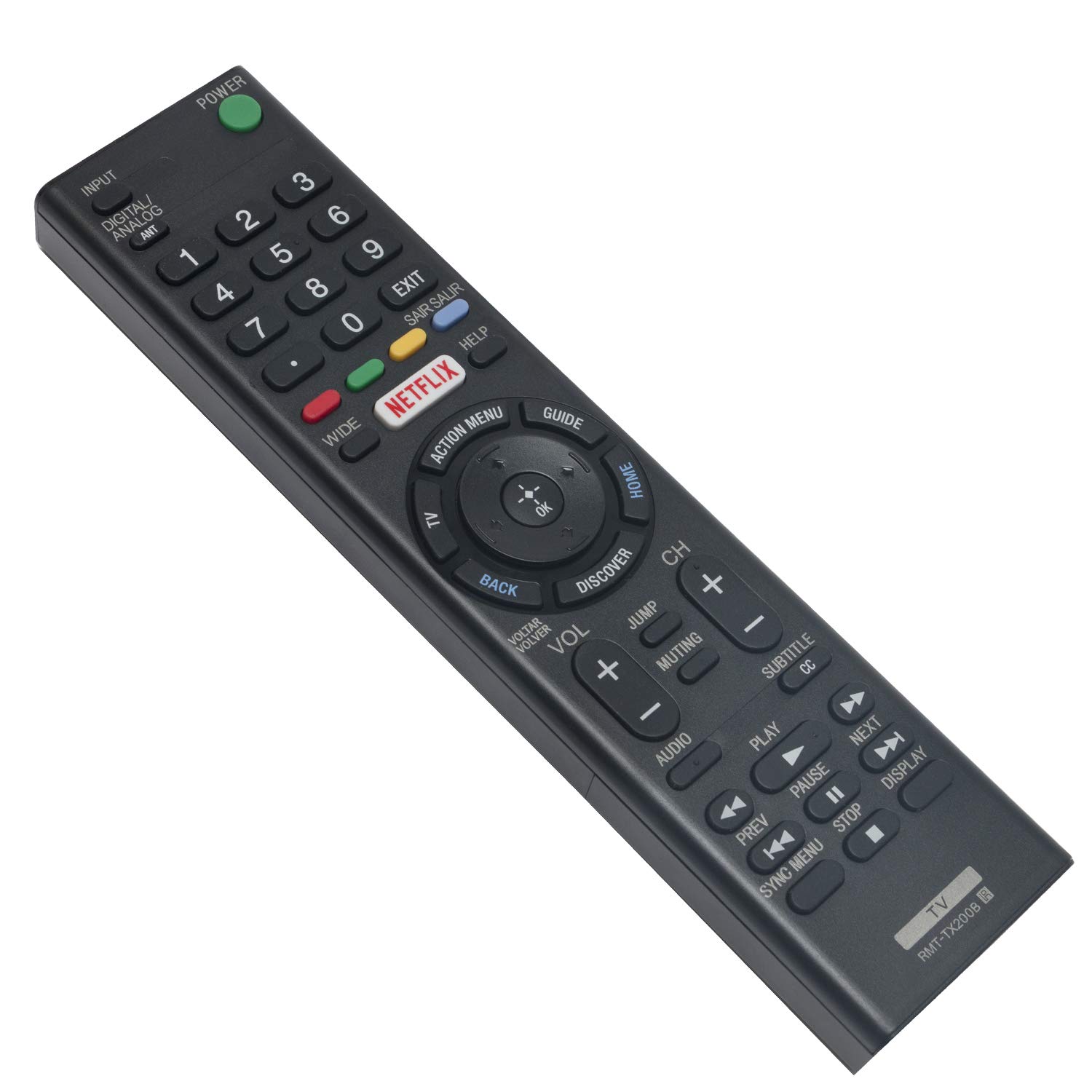 AIDITIYMI RMT-TX200B Replace Remote Control fit for Sony 4K Ultra LED TV HDTV KD-49X7005D KD-55X7005D KD-65X7505D XBR-49X705D XBR-49X707D XBR-49X835D XBR-55X705D XBR-55X707D XBR-65X755D XBR-65X757D