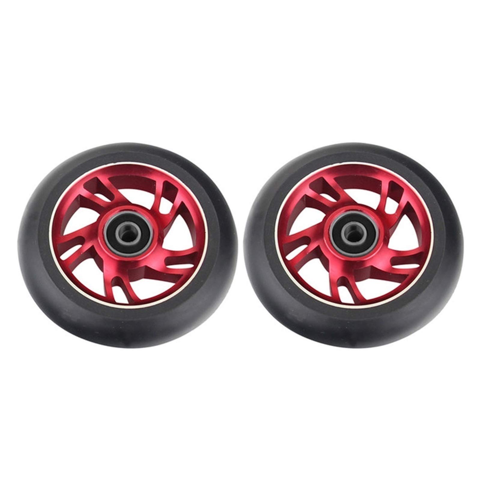 Générique Roue Trotinette Freestyle AntidéRapant 1pcs Scooter 100mm Roues à Haute résistance l'usure élastique Roulements Base de roulement Rouleaux Ski