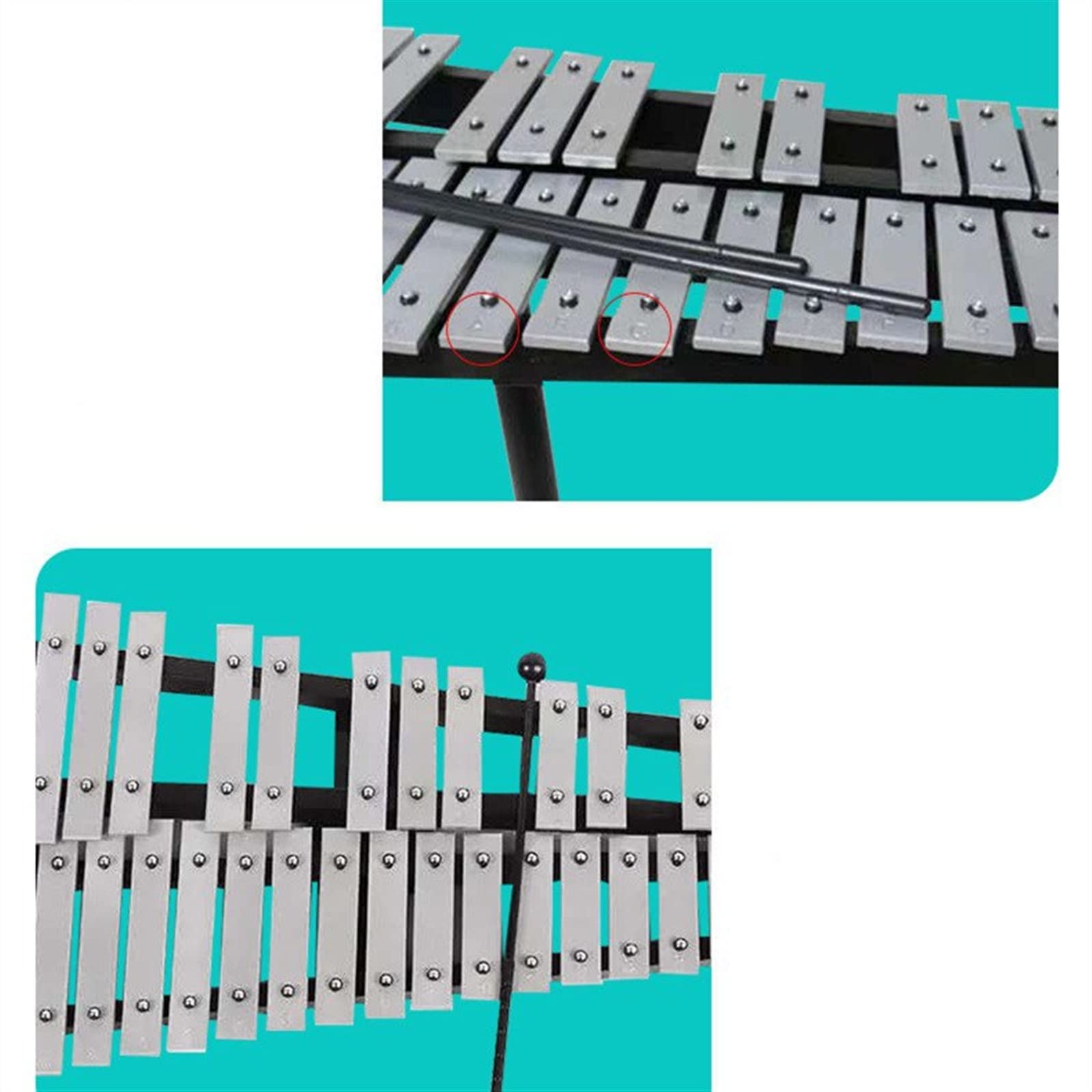 KAWI シロフォン楽器アルミプレート ポータブル プロフェッショナル25 キー KAWI シロフォン楽器アルミプレート ポータブル