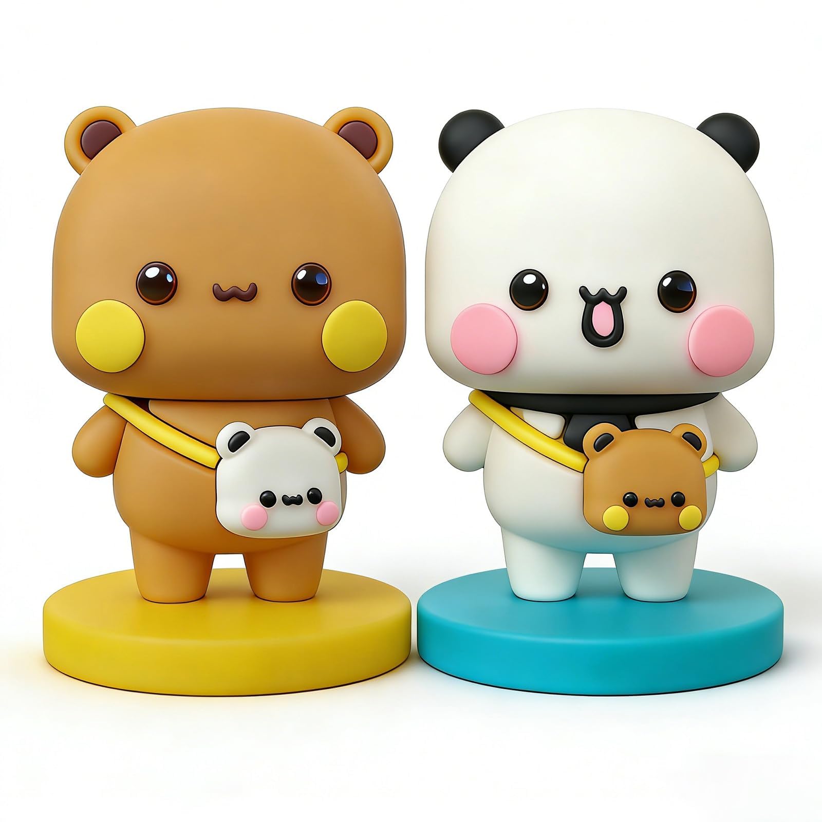 squishy 2 Pcs Dudu Bubu Bobble Head Figures, Cute Desk Decorations and Car Dashboard Personalization, Two Pack Wobbling Collectible Gifts for Office and Home Display-picture-31