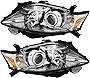 Gold Shrine For Lexus RX350 Headlights Lamps Set 2010 2011 2012 Canada Built Halogen Driver and Passenger Side
