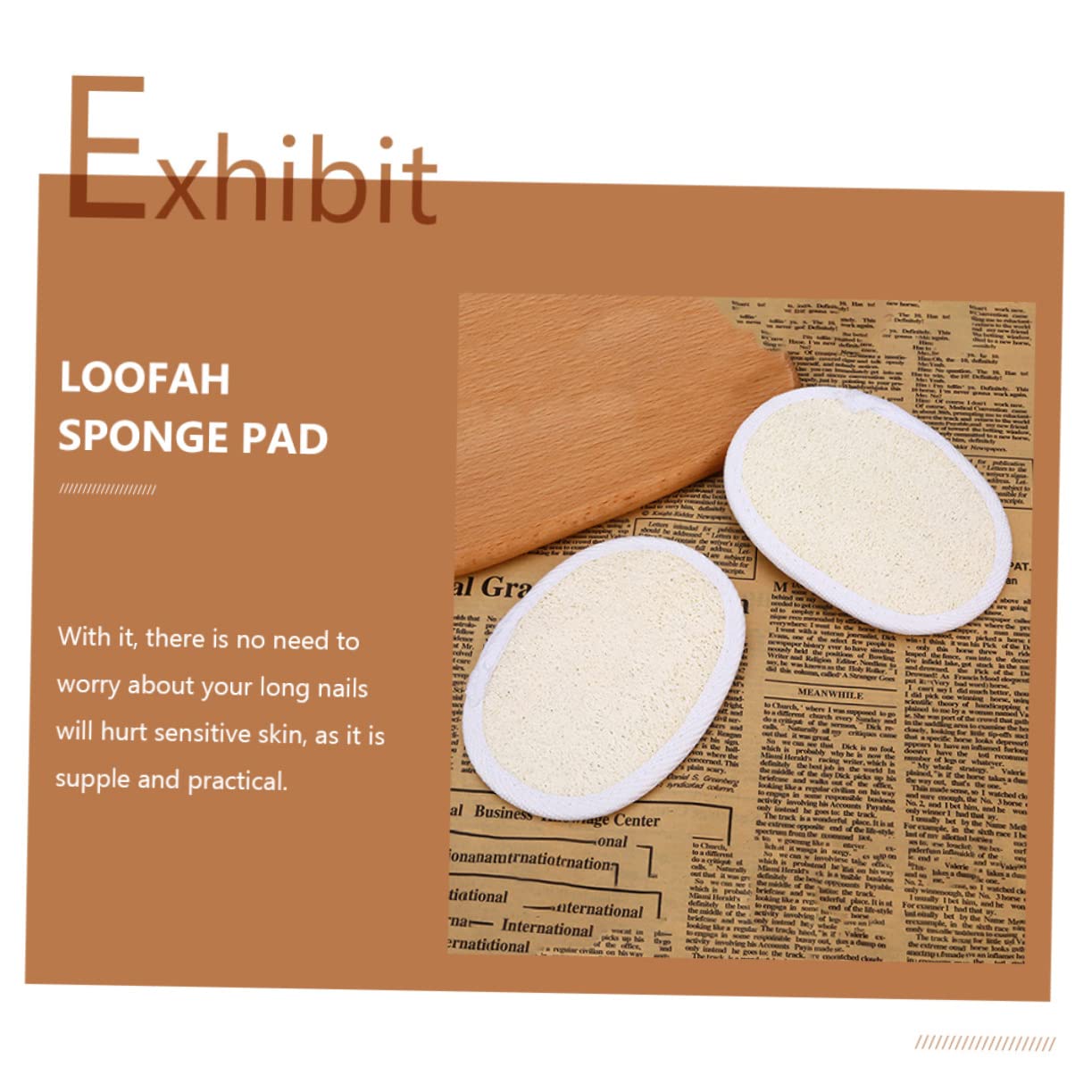 GALPADA 2Pcs Exfoliating Pads with Lanyard Gentle Body Scrubbers for Adults Skin Exfoliation and Generation for Home Bathing