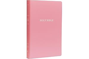 KJV Holy Bible: Gift and Award, Pink Leather-Look, Red Letter, Comfort Print: King James Version