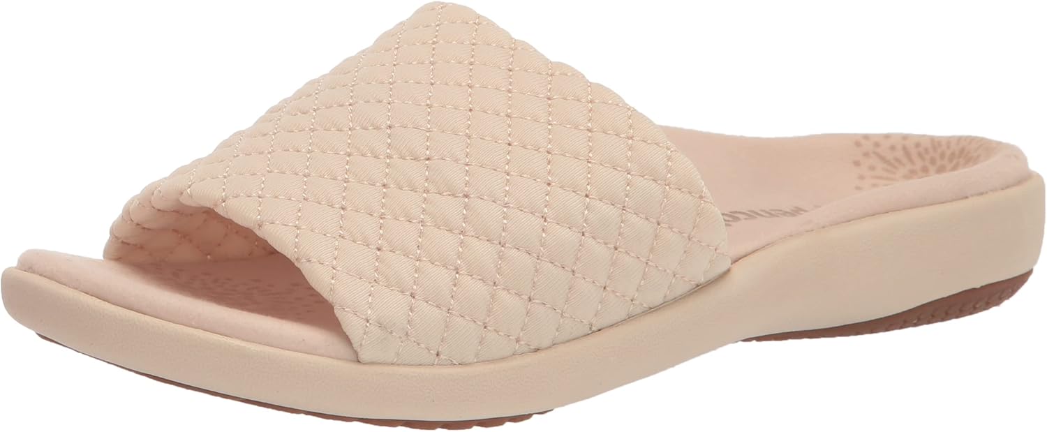 Spenco Women's Hanna Slide Sandal, Bleached Sand, 12
