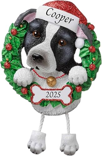 Miniatura 17 de Adornos personalizados para árbol de Navidad 2024 para mascotas – Razas de perros Chihuahua – Adorno personalizado de Feliz Navidad – Recuerdo