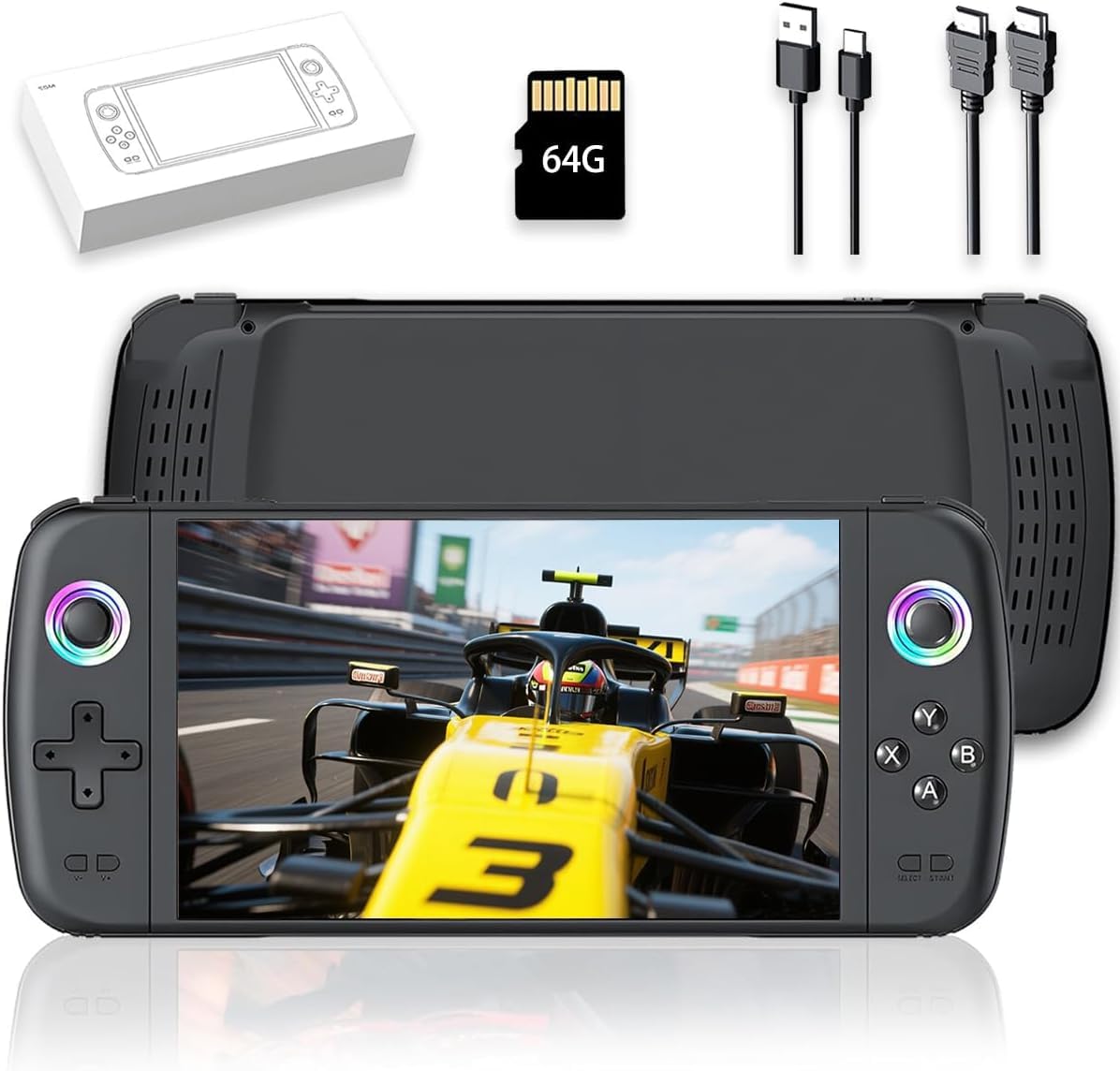 New World M27 Hand Video Games Console Handheld Game Player 7 Inch Full-Color Disply Games TV Output, Biggest Budget Retro Handheld Console with Many Emulator Support PSP PS1 &More-image-45