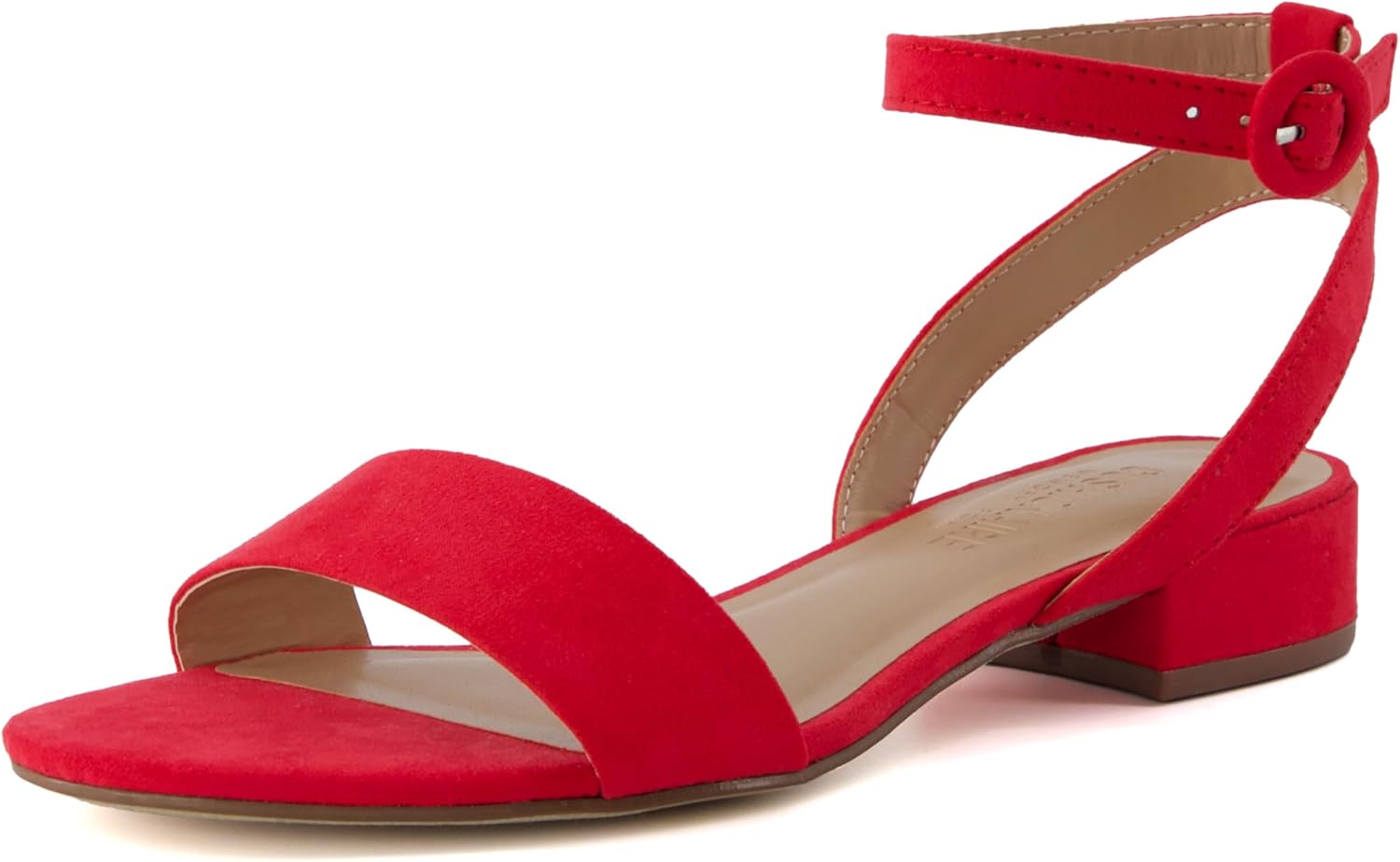 CUSHIONAIRE Women’s Nila one band low block heel sandal +Wide Widths Available