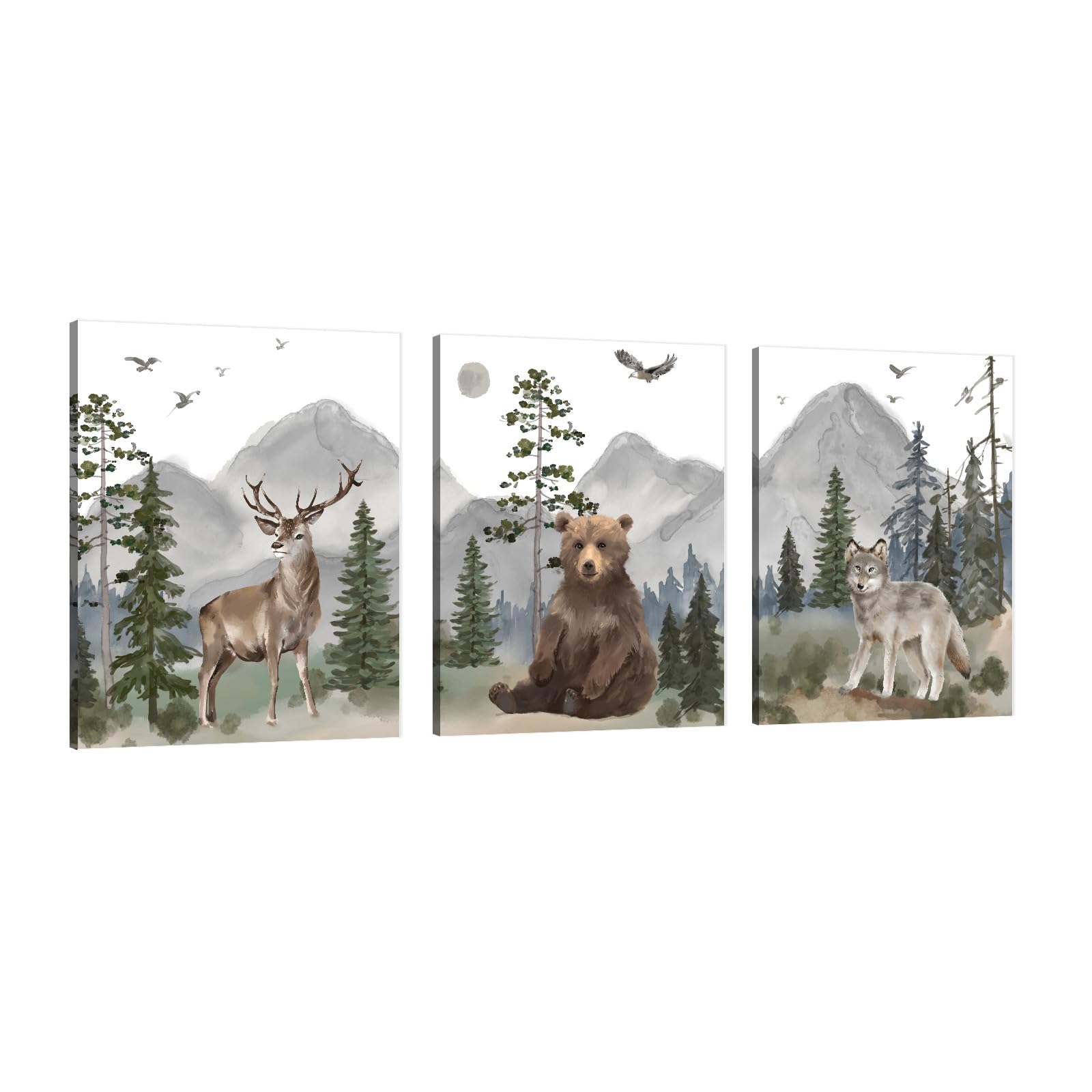 Woodland Nursery Wall Art Set