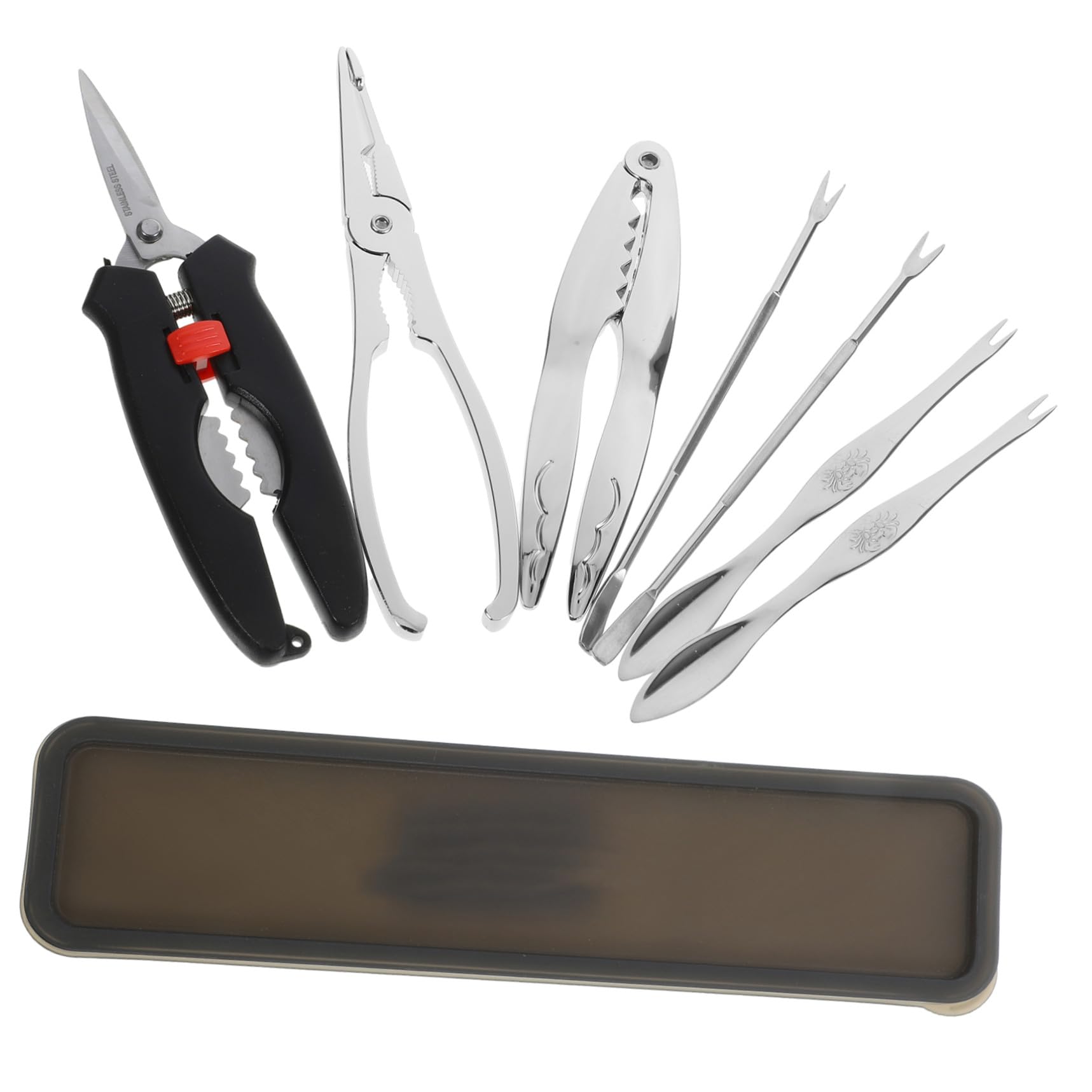 Set Pinza per Crostacei in Acciaio Inossidabile, Utensili per Cucina Sicuri per Mangiare Crostacei, Include Strumenti Apri Guscio Granchio, per Frutti di Mare