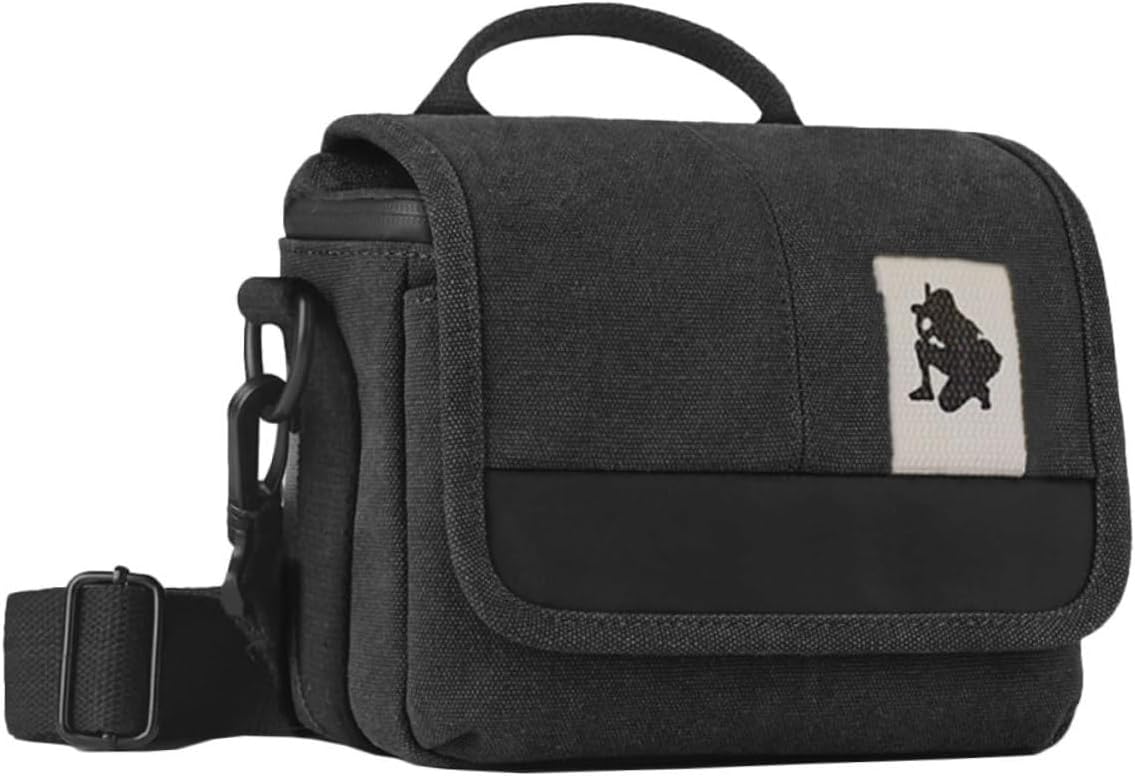 DOITOOL Borsa per fotocamera portatile Custodia per fotocamera Custodia per fotocamera Borsa per fotocamera Borsa per fotocamera Borse per fotocamera con tracolla Tela Cachi
