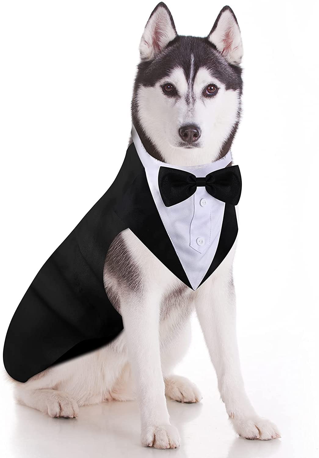 24x7 eMall Dog Suit or Dog Tuxedo & Bandana Set, Dogs Wedding Party Suit, Dog Wedding Bow Tie Shirt Formal Dog Weeding Attire for Large & Medium Dogs (Medium) (B0BYVSQB97) Amazon Price History, Amazon Price Tracker